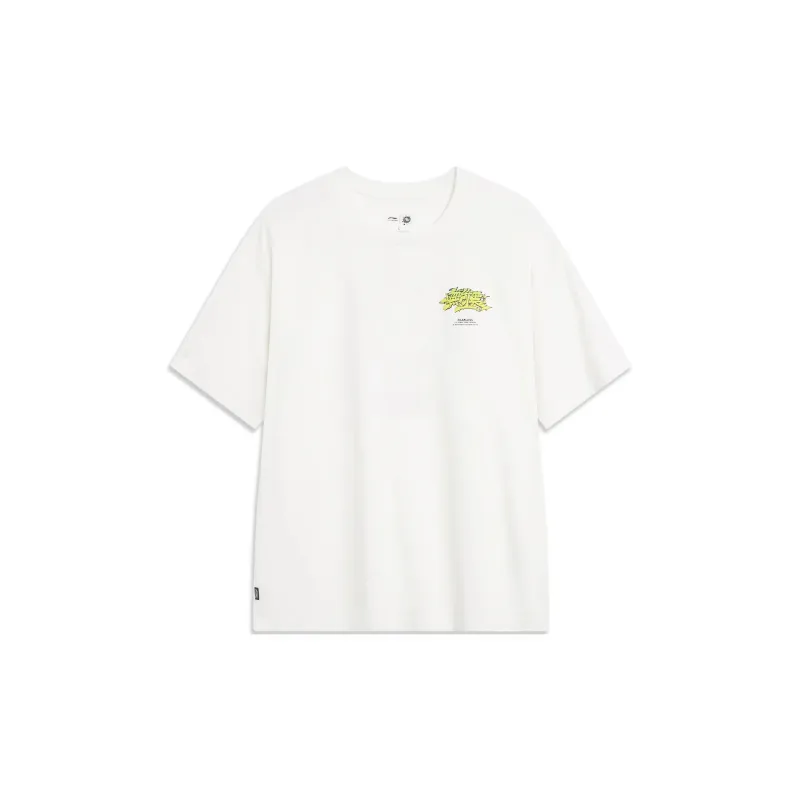 LiNing Skateboard T Shirt Unisex Ivory-1