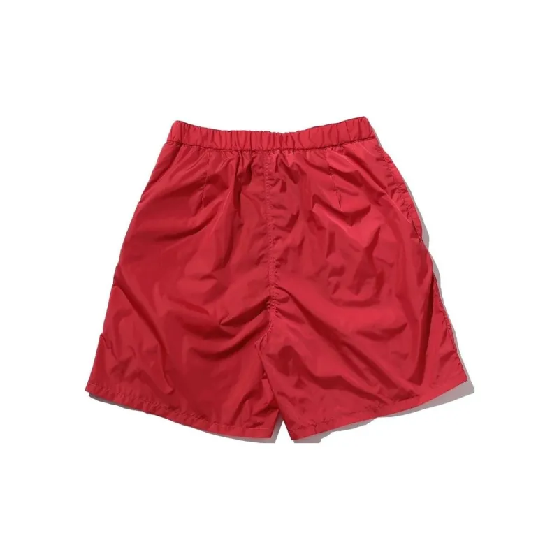 Beams Casual Shorts Men Red-1