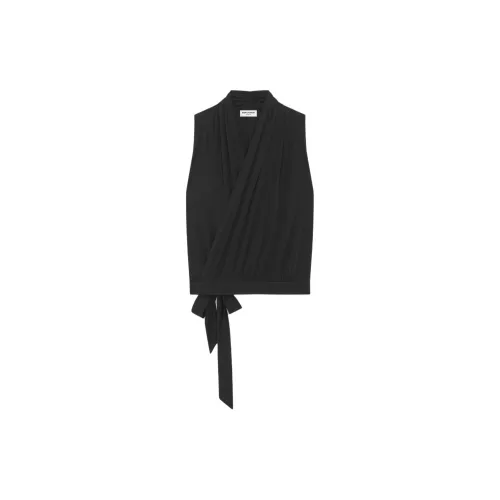 SAINT LAURENT Tank Tops Men Black