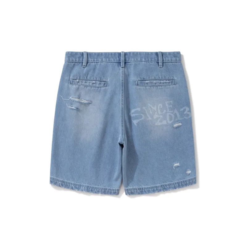 BURNIN Denim Shorts Unisex Blue-1