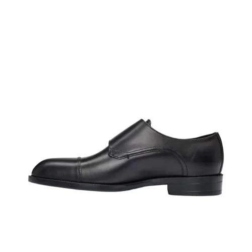 HUGO BOSS Dress Shoes Men Low-Top Black