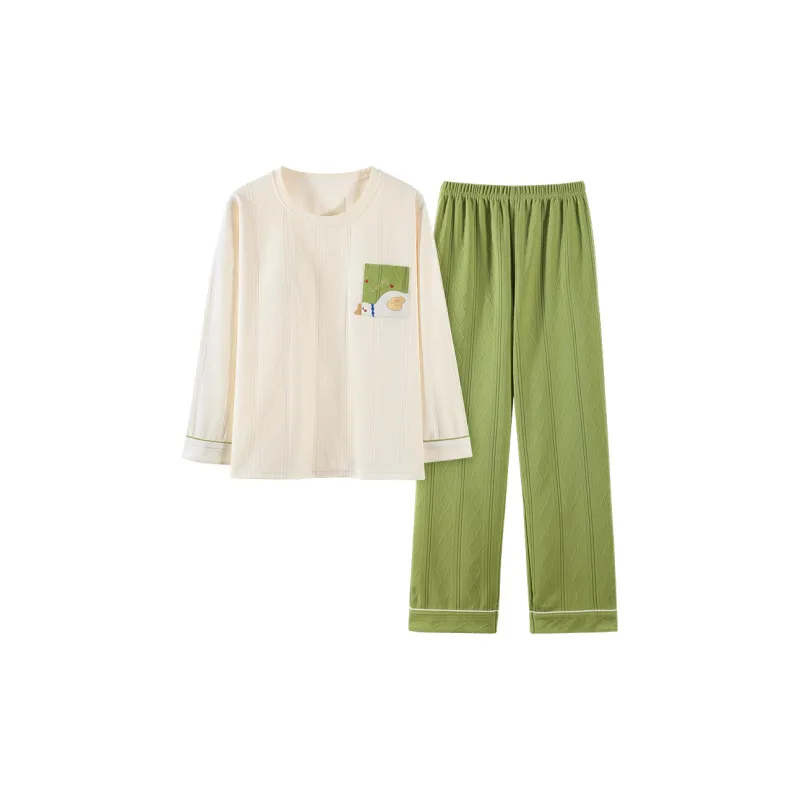 Mulong Family Pajama Set Women's Apricot-0
