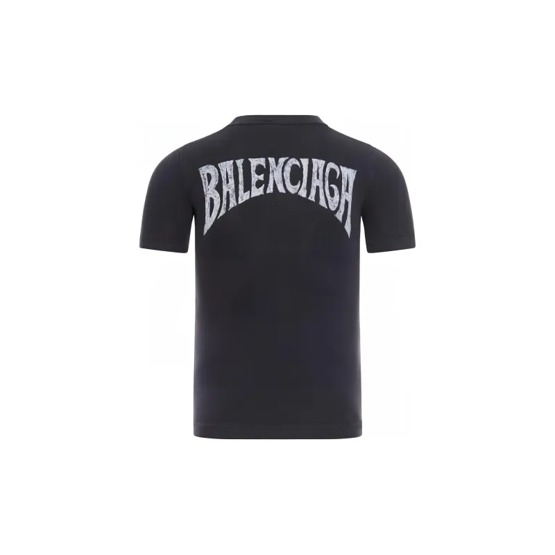 Balenciaga Graphic Printed Crewneck T Shirt-1