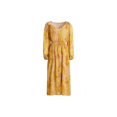 VICTORIA&VERA Long-Sleeved Dresses Women's Yellow