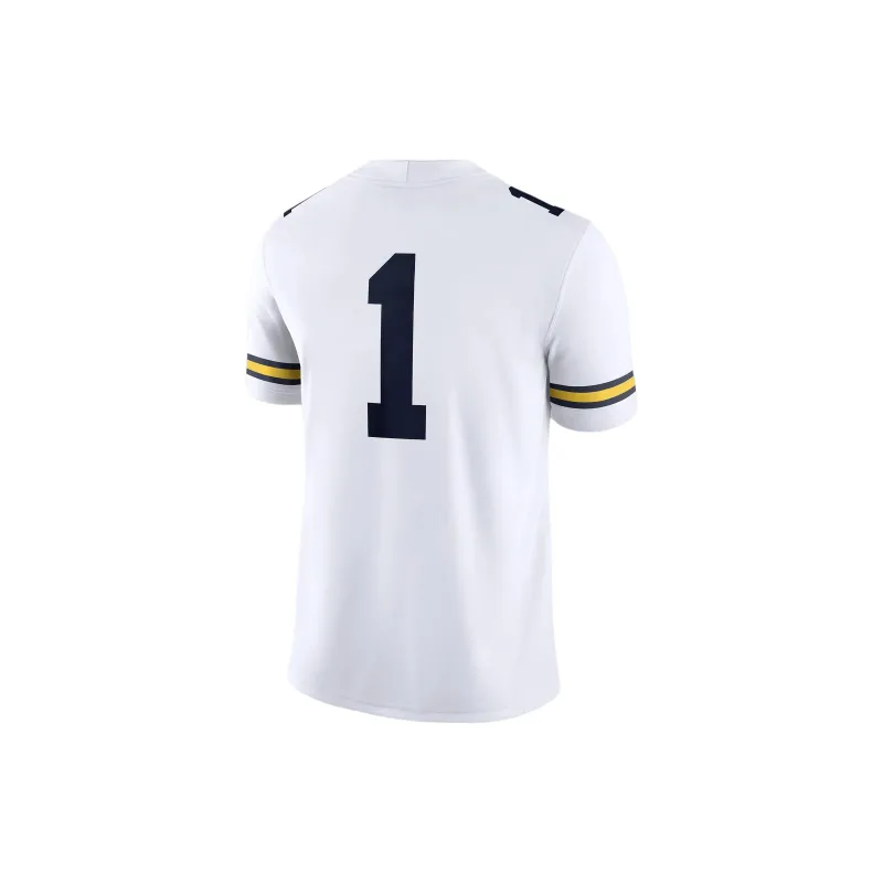 JORDAN Michigan Wolverines Men's JORDAN Dri FIT College Game Jersey-1