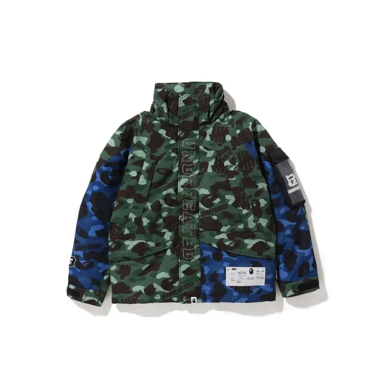 A BATHING APE X Undefeated Color Camo Snowboard Down Jacket-2