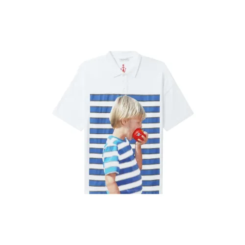 JW Anderson Polo Shirts Unisex White