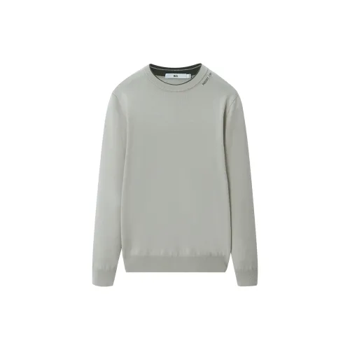 HLA Sweaters Men Light Gray W4