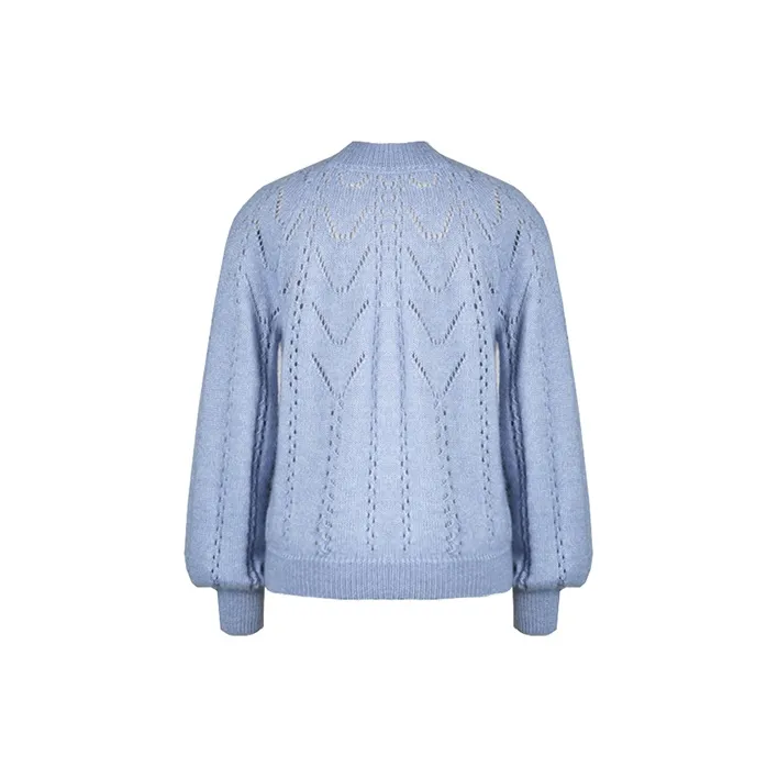 Even Vintage Loose Fit Sweater Women's Haze Blue-1