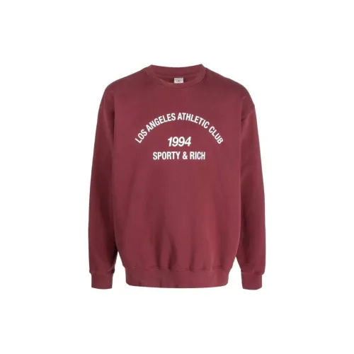 SPORTY & RICH Sweatshirts Unisex Red