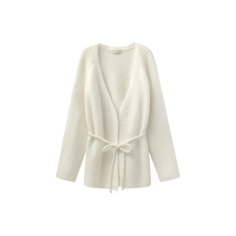 CREAMY SWEET Cashmere Sweaters Women's Cream White-1