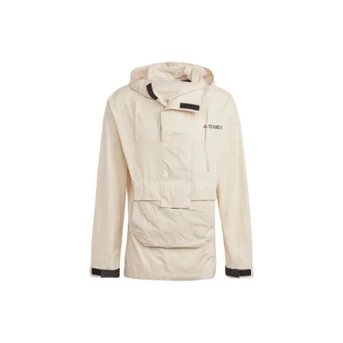 Adidas Windbreaker Jackets Men Off White