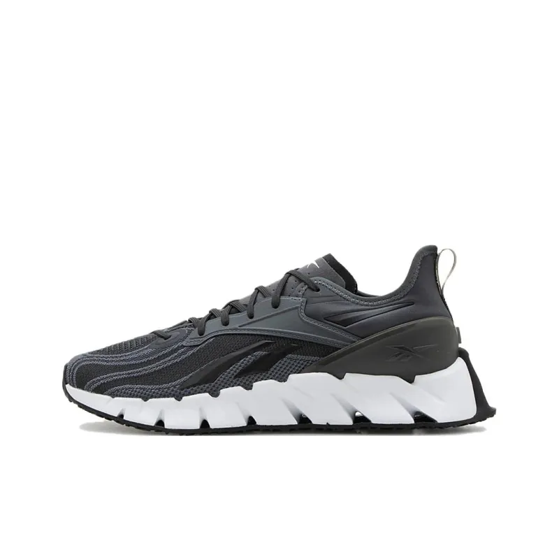 Reebok Zig Kinetica Anti Slip Wear Resistant Low Top Casual Running Shoes Unisex Gray-0