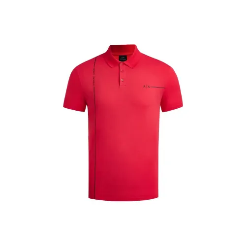 ARMANI EXCHANGE SS23 Polo Shirts Men Red