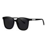 Bright Black Frame with Gray Lens