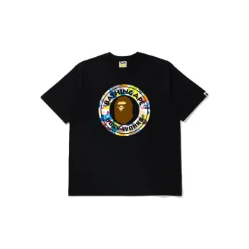 A BATHING APE Multi Camo Busy Works Tee