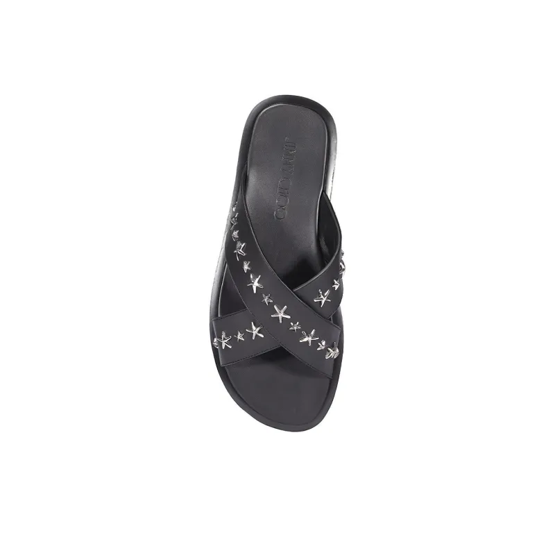 Jimmy Choo Slide Slippers Men's Black-4