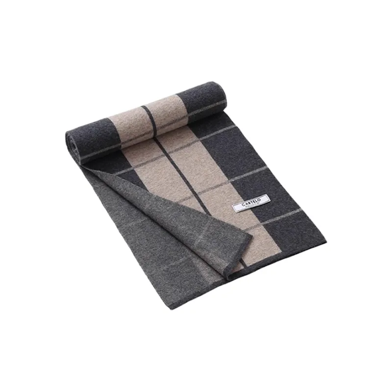 CARTELO Wool Knit Scarves Unisex-3