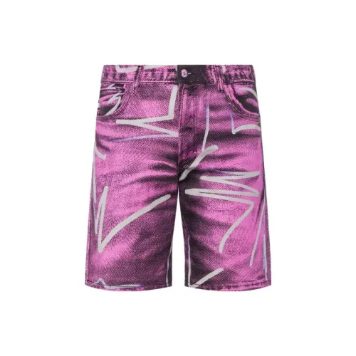 MOSCHINO Denim Shorts Men Pink