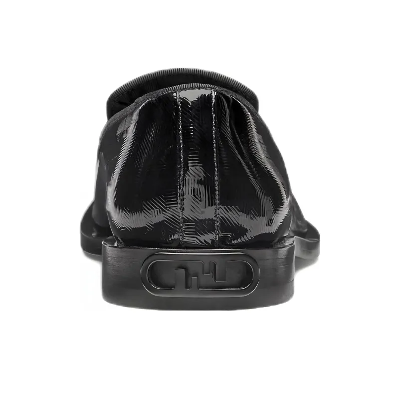 FENDI O'Lock Loafers Men's Black-4