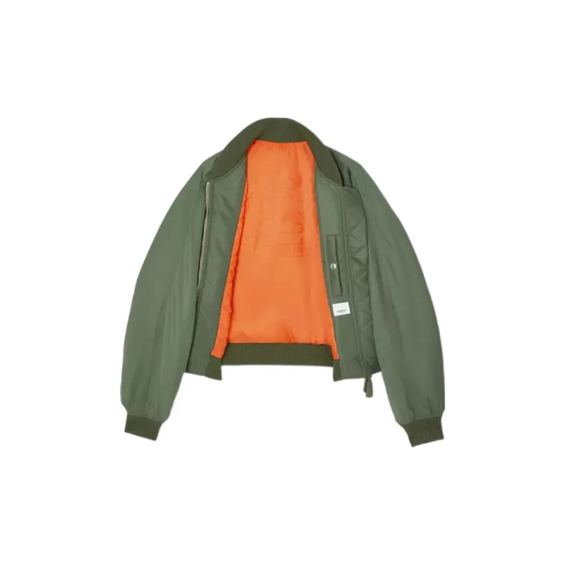 Burberry FW22 Jackets Coats Women's Green-1