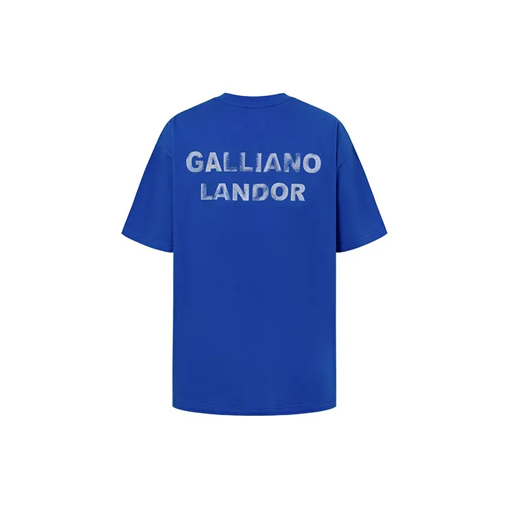 GALLIANO LANDOR T Shirt Unisex Klein Blue-1