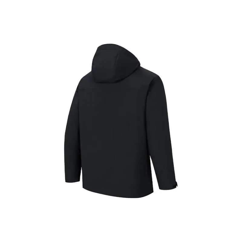 Anta Variety Training Collection Coat Men's Basic Black/Grass Winter Gray-1