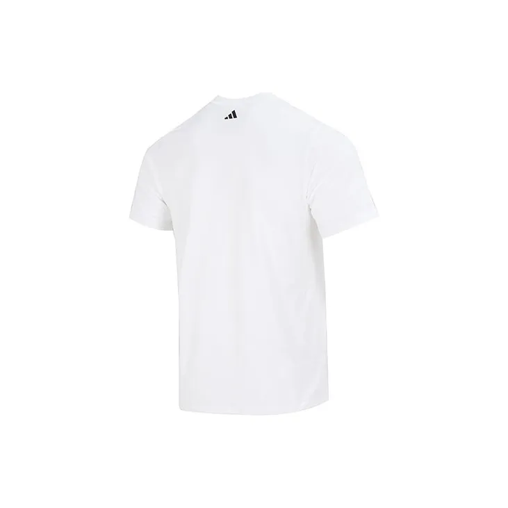 Adidas T Shirts Men White-1