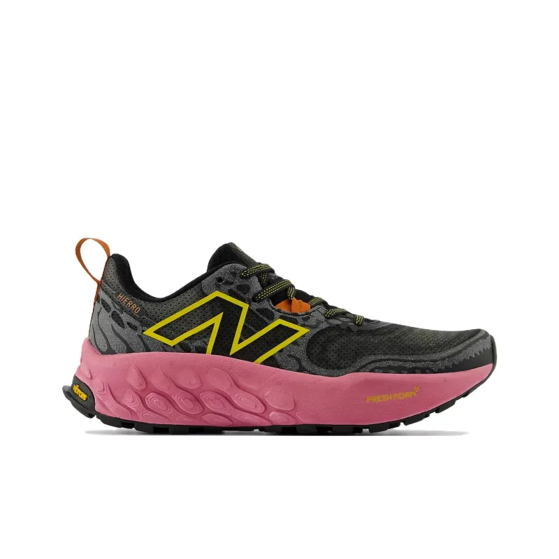 New Balance Fresh Foam X Hierro V8 Anti Slip Wear Resistant Low Top Trail Running Shoes Women's Black Pink-1