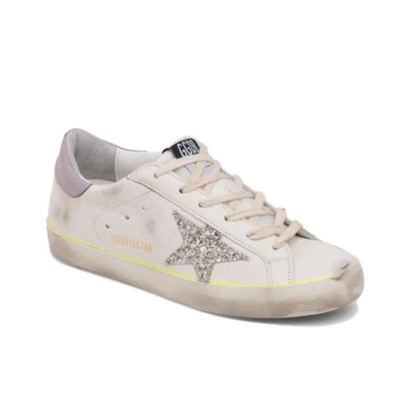 Golden Goose Superstar White Platinum Lilac Women's-2