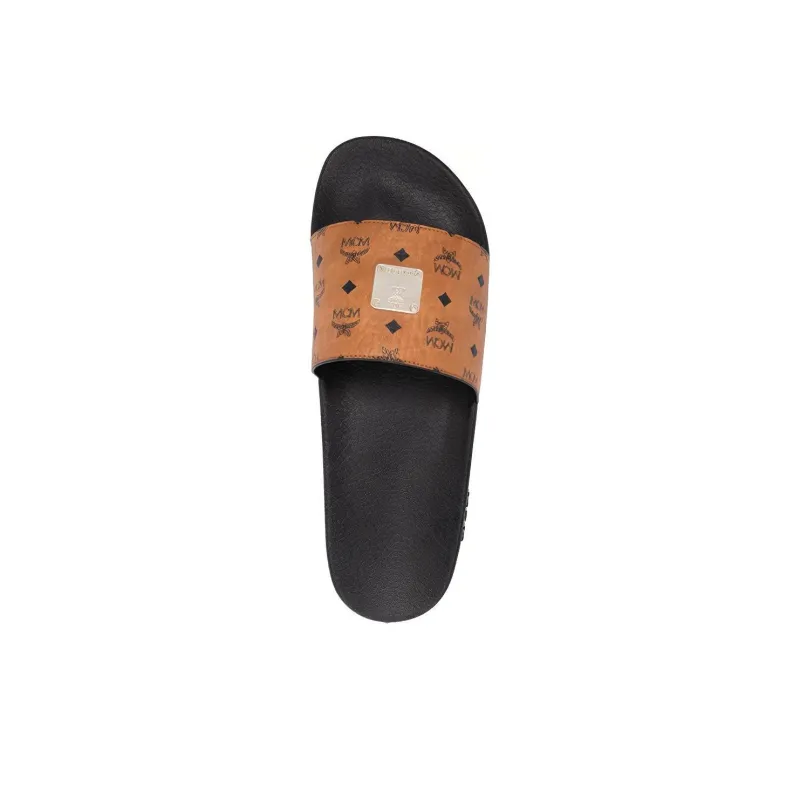 MCM Visetos Slide Cognac-4