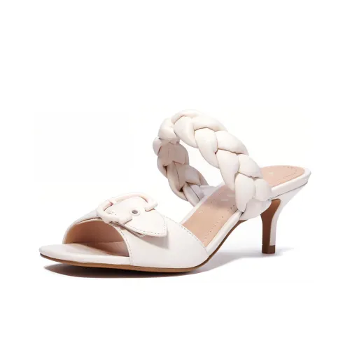 COACH Slip-Resistant Slide Slippers Women's White