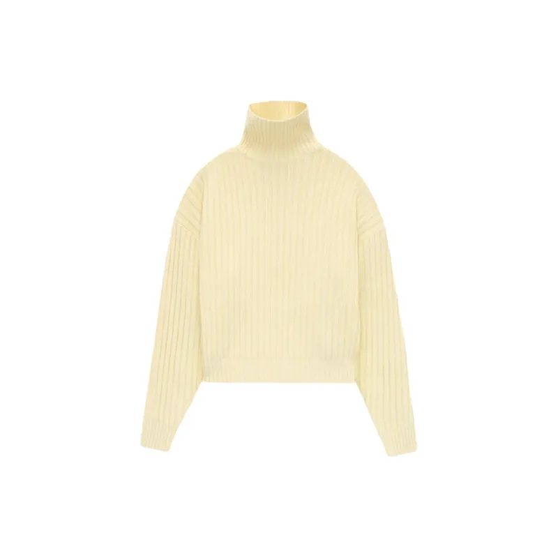 Fear Of God Essentials Women's Turtleneck Garden Yellow-1