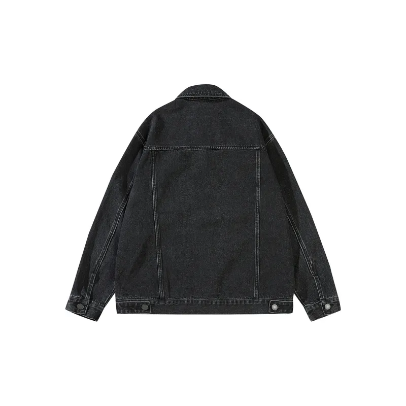 JASONWOOD Denim Jackets Men Black-1