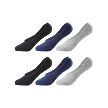 INVISIBLE No-Show Socks Men's 6 Pack