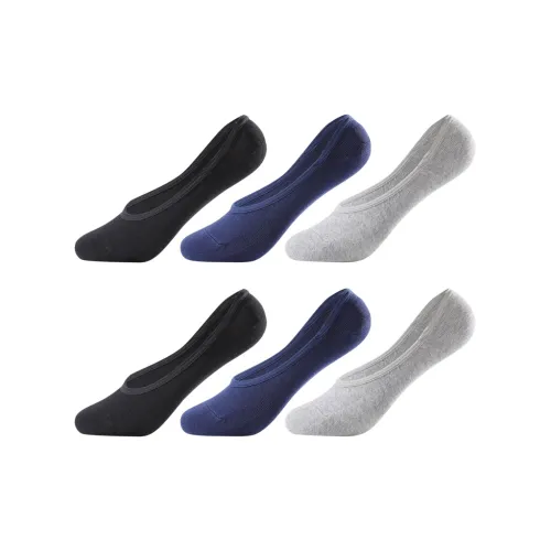 INVISIBLE No Show Socks Men's 6 Pack