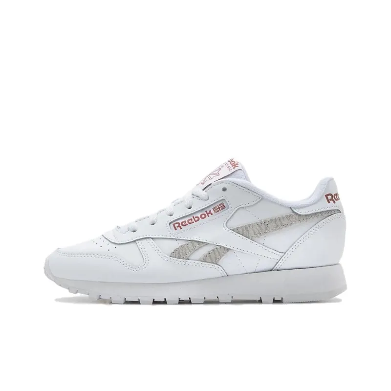 Reebok Classic Leather Anti-Slip Wear-Resistant Low-Top Casual Shoes Unisex White-0