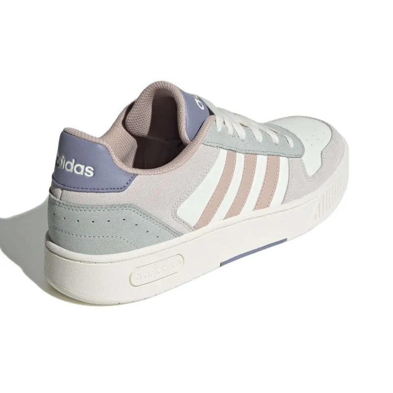 Adidas Anti Slip Wear Resistant Low Top Skateboard Shoes Unisex White Gray-3