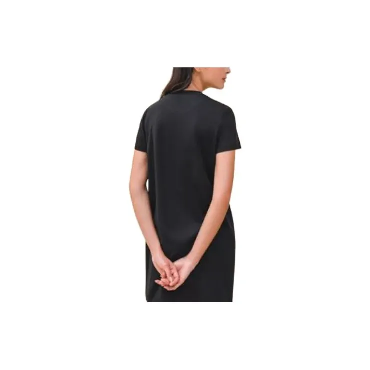 HERMES Short Sleeved Dresses Women's Black-1