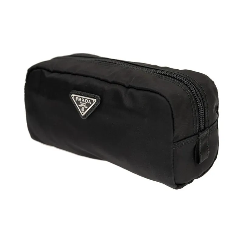 PRADA Nylon Makeup Bags Clutches Unisex Black-1