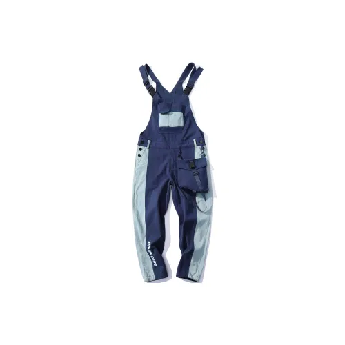 Guuka Vintage American Casual Pants Loose Fit Unisex Royal Blue