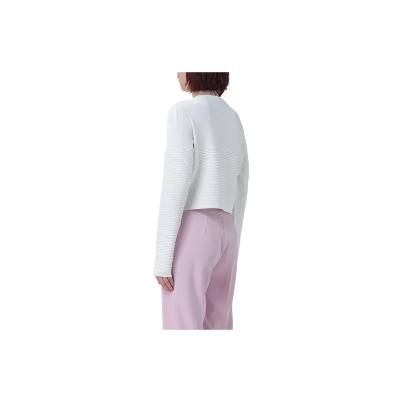 PINKO Love Birds Embroidered Cropped Cardigan-1