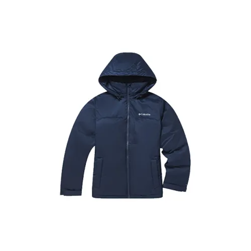 Columbia Down Jackets Men Navy Blue