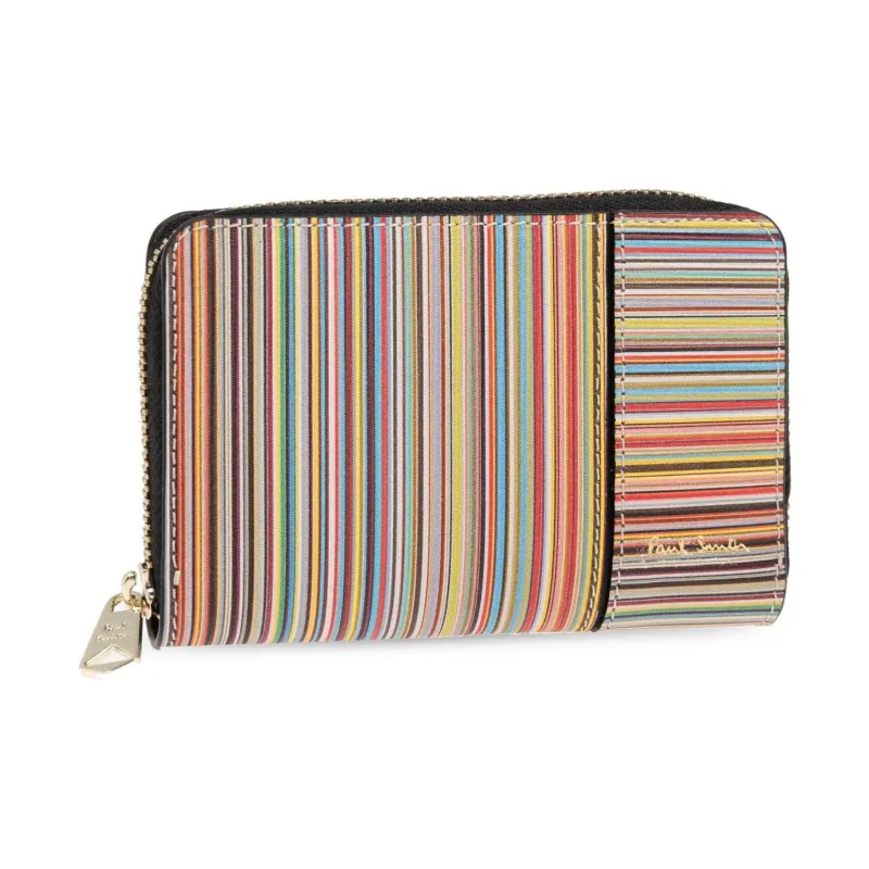 Paul Smith Signature Stripe Small Zip Around Purse-1