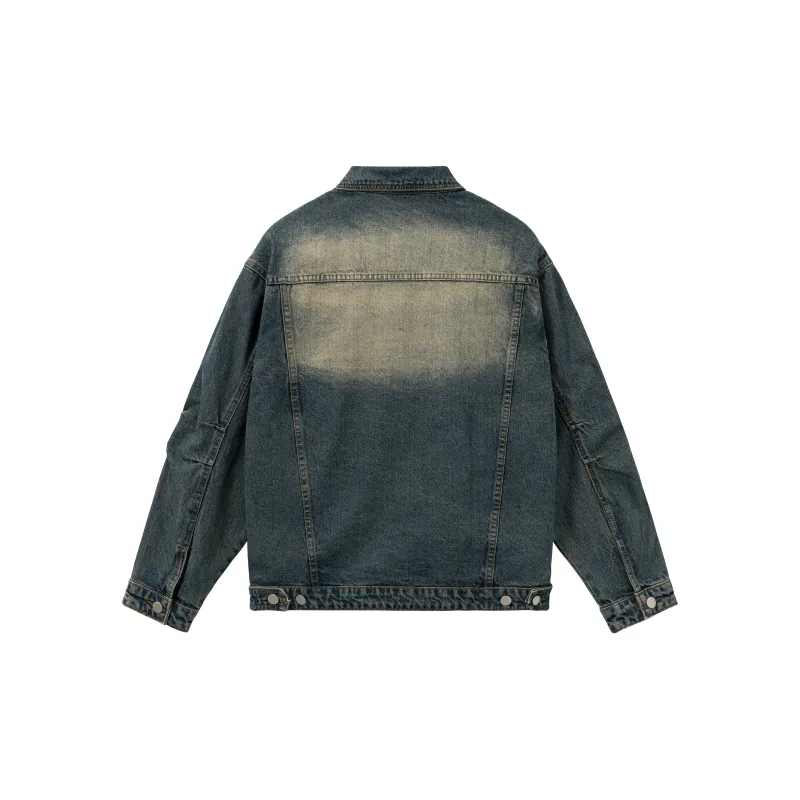 XINYINSU FW24 Denim Jacket Unisex Dark Blue-1