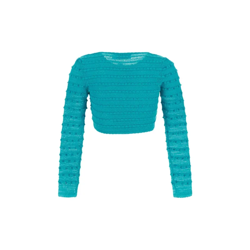Self portrait Cropped Knitted Cardigan-2