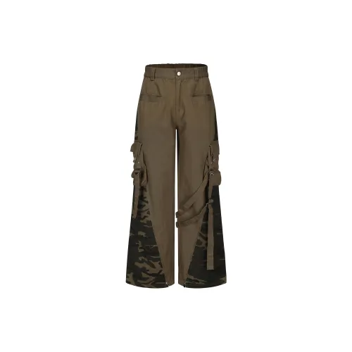 NSTNEW START Cargo Pants Unisex Army Green