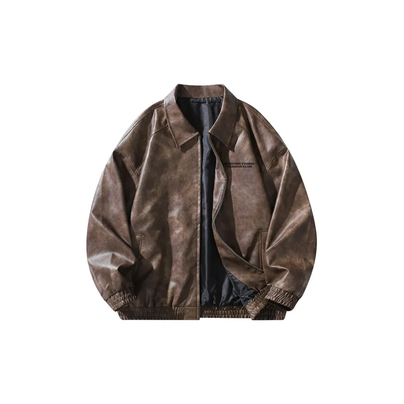 EOOVEN Leather Jackets Unisex-4