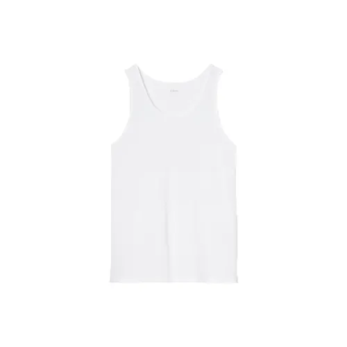 UNIQLO AIRism Mesh Series Tank Tops Men White