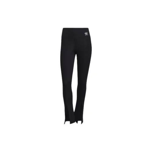 adidas Skinny-cut Flared Slit Trousers